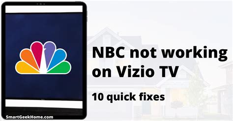 nbc on vizio smart tv|NBC App Not Working on Vizio Smart TV: 10 Quick。